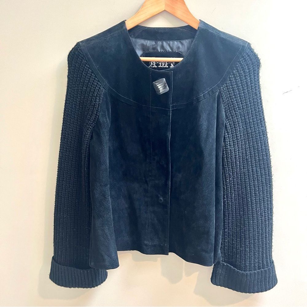 Ami suede black swing Jacket L